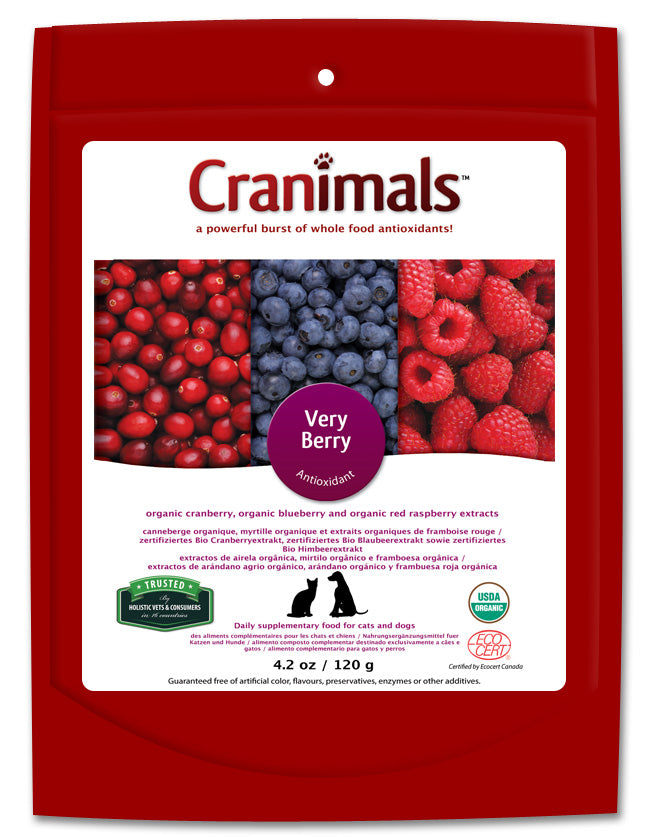 Cranimals Very Berry Antioxidant Pet Supplement 120 G/4.2 Oz Bag